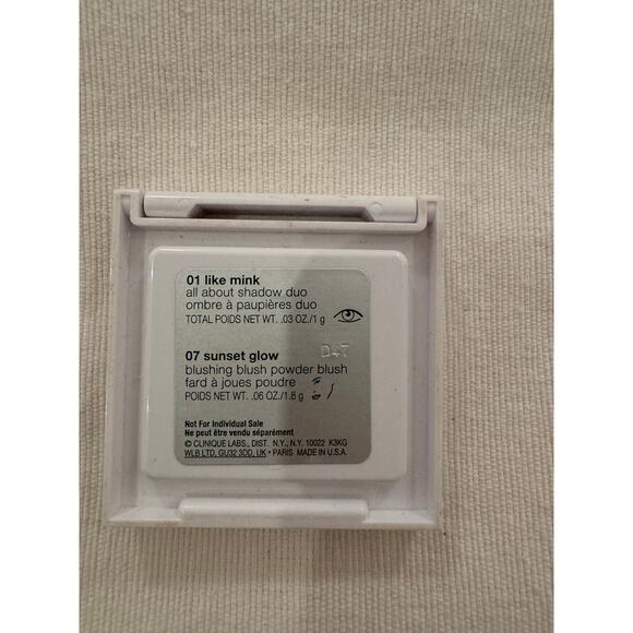 Clinique Jonathan Adler All About Eye Shadow Duo 01 Like Mink /07 Sunset Glow - Picture 4 of 4